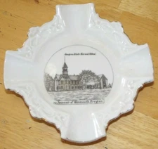 Oregon State Normal School Porcelain Ashtray Monmouth Made in Germany B2