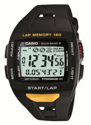 Casio Phys Lap Memory 120 Solar Radio Controlled stw-1000-1jf Watch | eBay