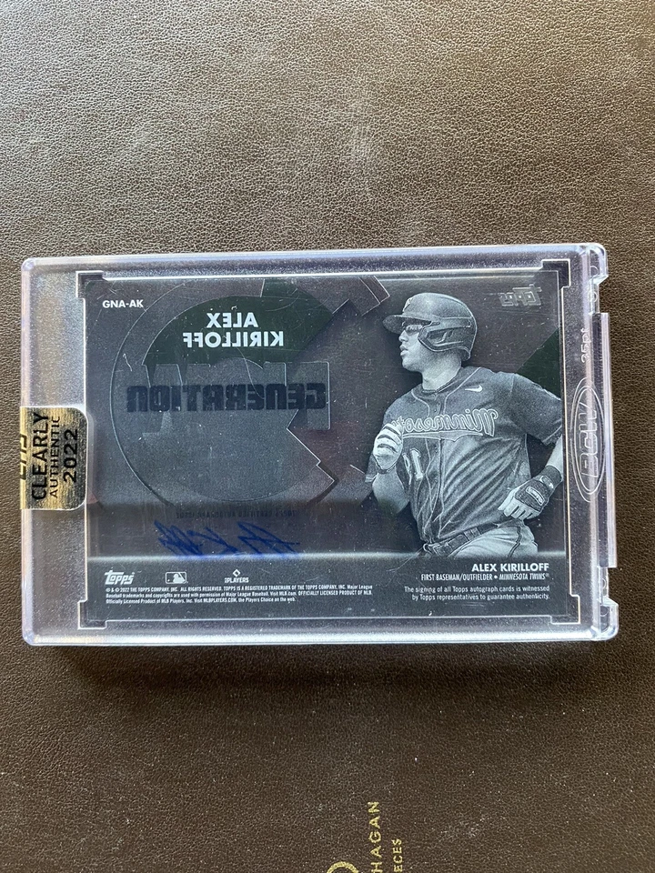 2022 Topps Clearly Authentic Alex Kirilloff Generation Now Auto #GNA-AK Twins - Image 2 of 2