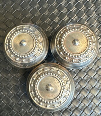 Lot of 3 Antique Vintage Steel Corbin Como Door Knobs M-10901 C. 1905