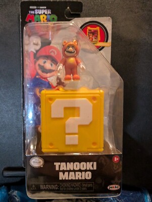 The Super Mario Bros. Movie Mini Figure - Tanooki Mario  (New, sealed)