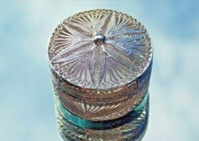 French Antique Victorian Filigree Solid Silver Snuff Box -Pomander Box