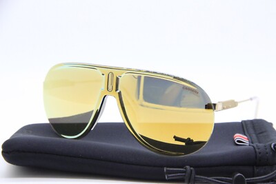 NEW CARRERA SUPERCHAMPION J5GSQ GOLD AUTHENTIC SUNGLASSES W/CASE 99-01 K1