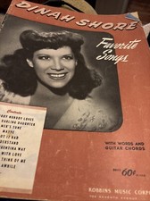 DINAH SHORE FAVORITE SONGS vocal selections vintage music collection