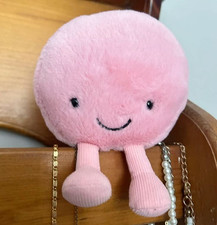 Cute Jellycat Mia Macaron Pink Plush Keychain Bag Charm Amuseables Gift NWT