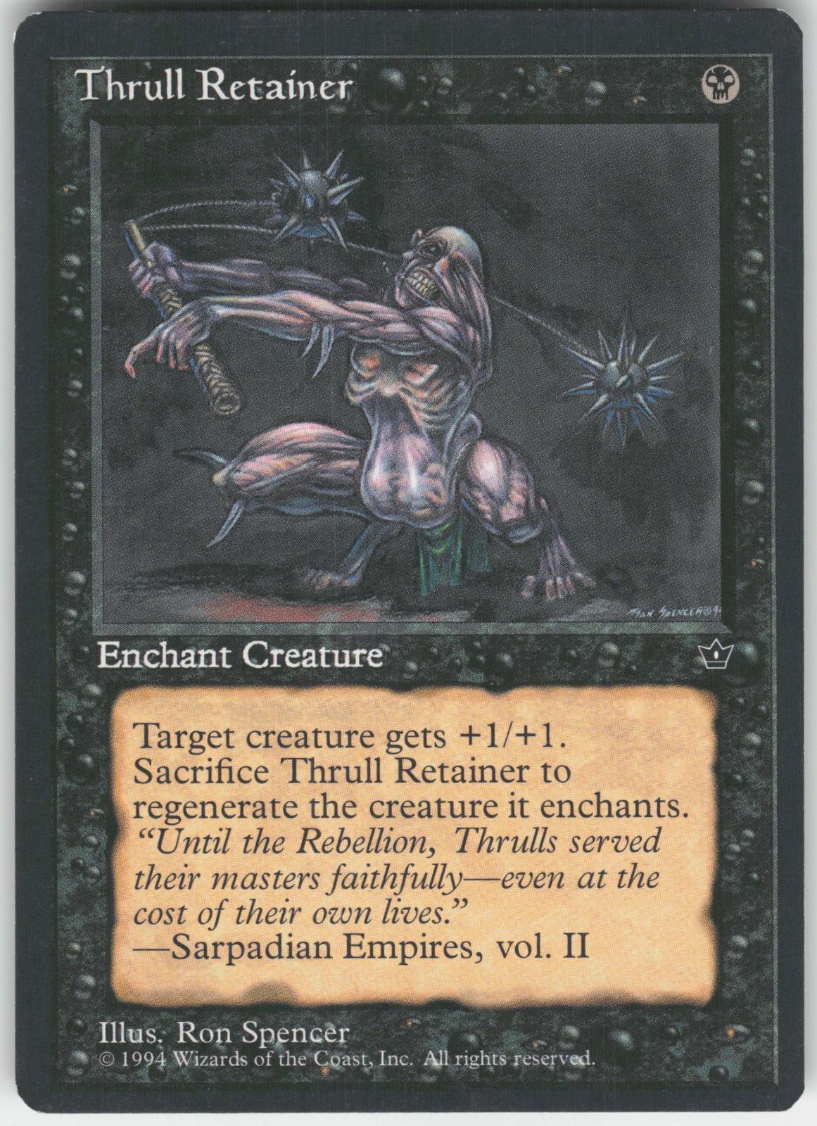 Thrull Retainer Fallen Empires Uncommon Magic: The Gathering NM/M