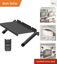 13 Inch Wide Platform TV Top Shelf for Cable Box, Adjustable Shelf for Top of...