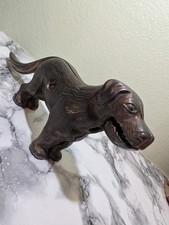 Antique Vintage Cast Iron Dog Nutcracker