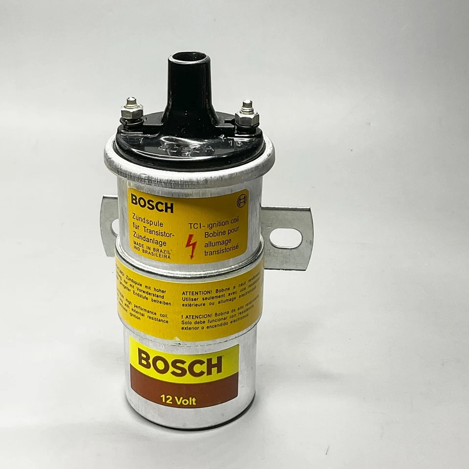 Bobina de encendido Bosch 00027 para 69-86 BMW 528i Benz SE Porsche 928 Volvo 021122001 Foto 3 de 4