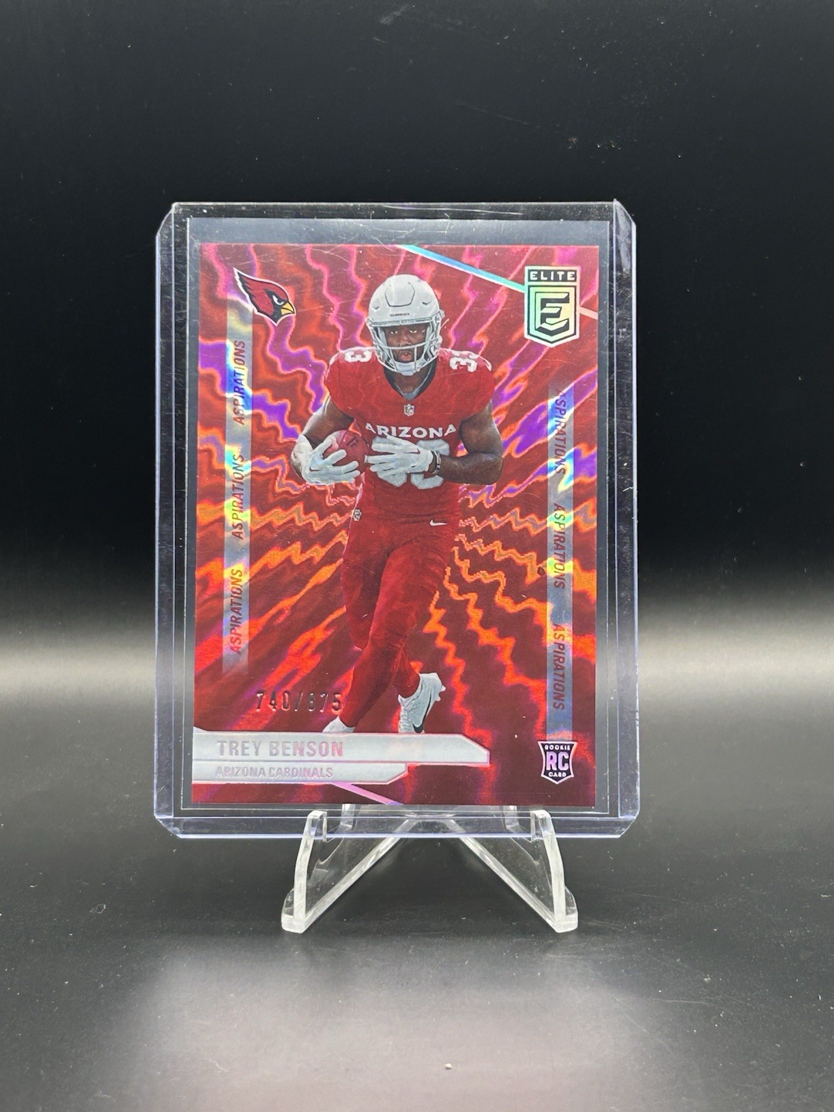 2024 Panini Donruss Elite - Rookies Trey Benson #124 Aspirations Shimmer /875  