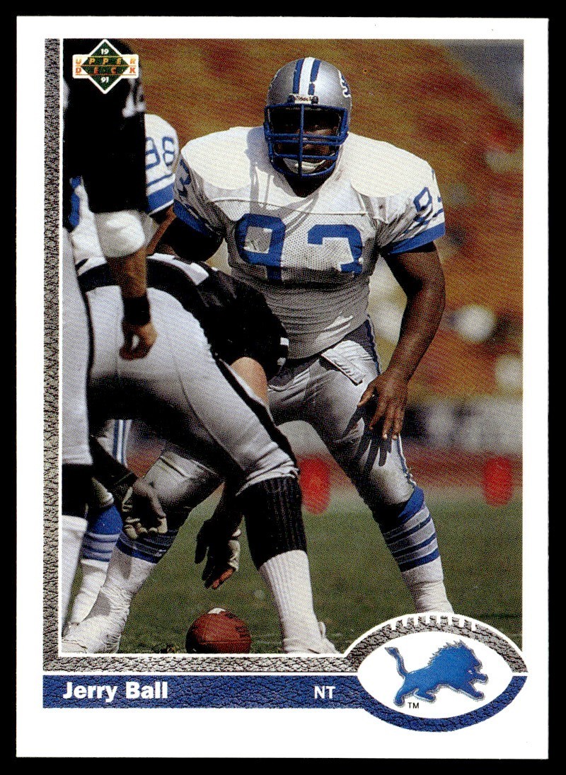 1991 Upper Deck Jerry Ball Detroit Lions #303