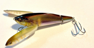 Megabass I-Wing Triple Fry Wobbler, Topwater, Oberflächenköder, 8 cm, Floating