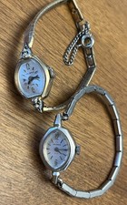 2 Vintage Ladies Helbros Wristwatches 