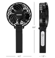 Holmes 4-Inch 3-Speed Rechargeable Portable Fan gives you cool airflow whenever