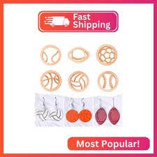 Puocaon Sports Polymer Clay Cutters - 6 Shape Sports Balls Set for Jewelry Makin