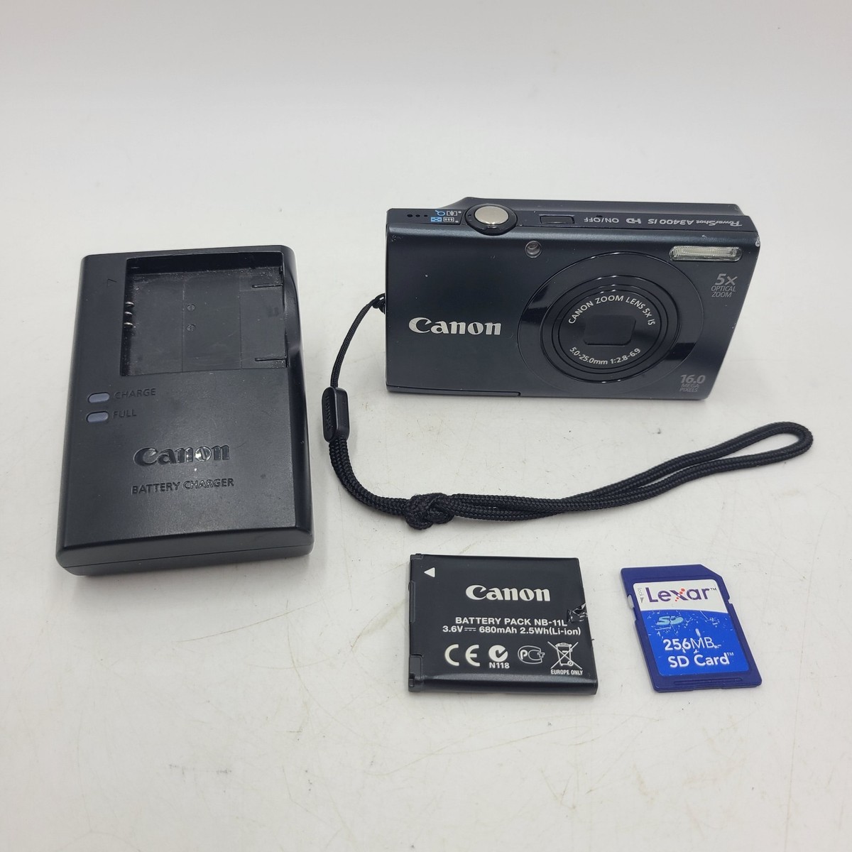 Canon PowerShot A3400 IS Black 16.0MP 5x Optical Zoom Portable