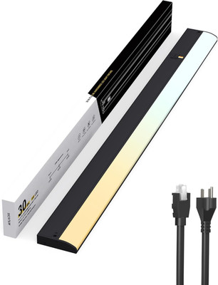 Dimmable 30'' LED Under Cabinet Lighting, 1700Lm, Linkable, Black