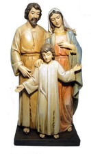 Statue Der Heiligen Familie, 20 Cm Aus Holz Der Valgardena