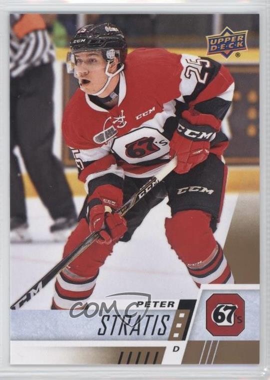 2017-18 Upper Deck CHL Peter Stratis #220 0a4