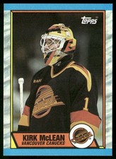 Kirk McLean 1989-90 Topps #61 RC Vancouver Canucks