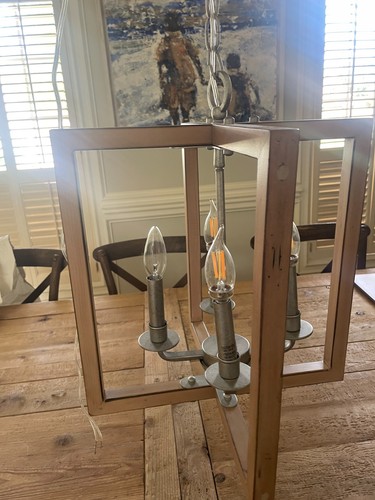 Progress Lighting Turnbury 4-Light Chandelier P4760-141 Galvanized/Gray - Picture 5 of 8