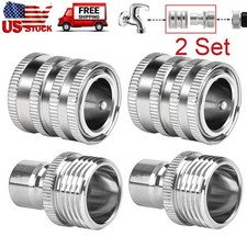 2-Set New Garden Hose Quick Connect Adapter 3...