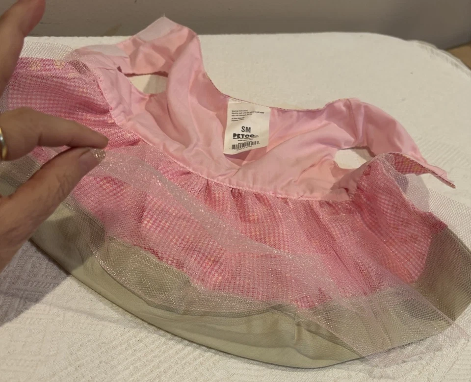 Petco Spring Flower Dog  Dress With pink Bow, New Without Tags - Image 4 of 4