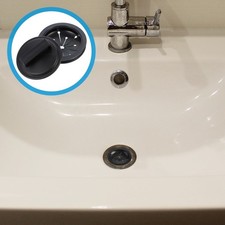 Kitchen Sink Baffle Supplies 2Pcs ABS Durable Drain Plug Splash Guard