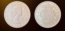Great Britain 1/2-Crown, 1956. Copper-Nickel. Queen Elizabeth II. Avg Circ Cond