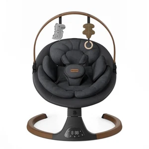 Monamii Baby Swing, Haut-parleur de musique Bluetooth 5 Vitesses, Télécommande, Noir