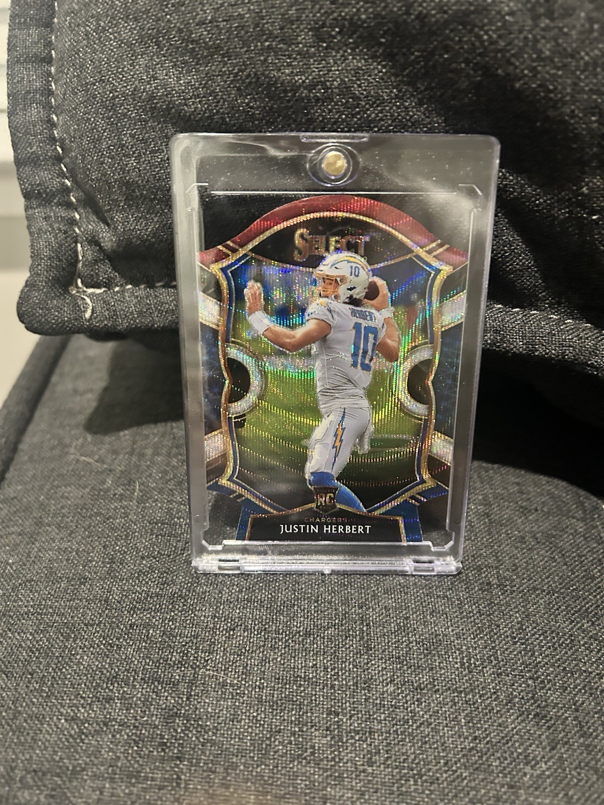 2020 Select Concourse Justin Herbert #44 Tri-Color Prizm  Die-Cut