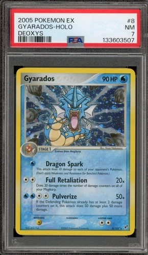 Pokemon Gyarados EX Deoxys Holo Rare #8 PSA 7