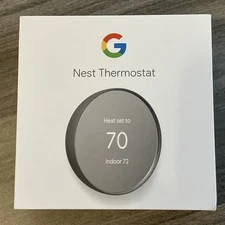 🔥 🔥Google Nest Thermostat- Smart Programmable Wi-Fi Thermostat G4CVZ  Charcoal
