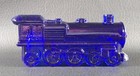 Boyd's Crystal Art Glass Stough Victory 1028 LOCOMOTIVE ENGINE Cobalt Blue NOS — photo 3