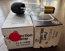 Lot of 2 CLX CMB projector lamp projection light bulb 120v 300w, GE brand