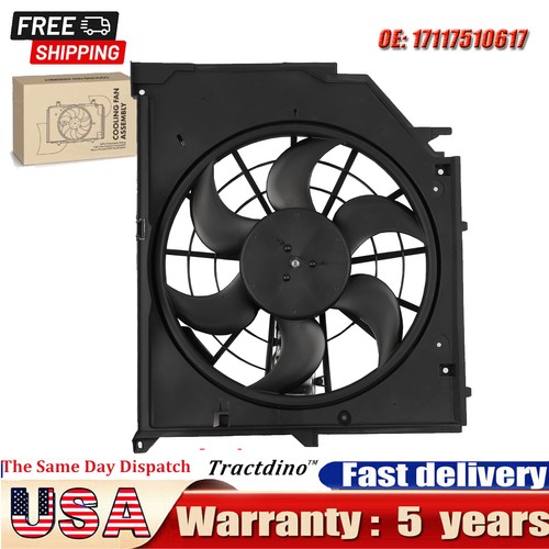 Radiator Cooling Fan W/ Control Module For BMW E46 1999-2005 325i 328i ...