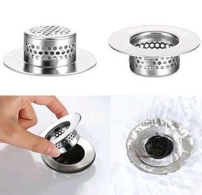 2x Edelstahl Haarsieb Abfluss Sieb Haarsieb Badewanne Waschbecken Bad Haar Dreck
