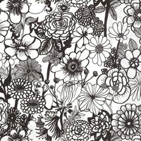 Ihr Lunch Servietten Marimekko Seppelekukat Black 33 X 33 Cm