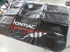 New Pontiac Racing Logo Black Fender Gripper Cushion Protective Fender Cover