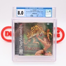 PS1 PlayStation 1 Game DISNEY'S TARZAN - CGC GRADED 8.0 A+ NEW & Factory Sealed!