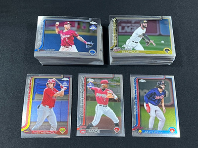 2025 Topps Pro Debut CHROME LOT OF 87 CARDS MADE ANTHONY WEATHERHOLT