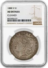 1888 S $1 Morgan Silver Dollar NGC AU Details Cleaned Key Date Coin