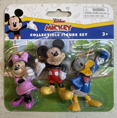 Disney Junior Mickey Minnie & Donald 3 Pack Collectible 2.5in Mini Figures NEW