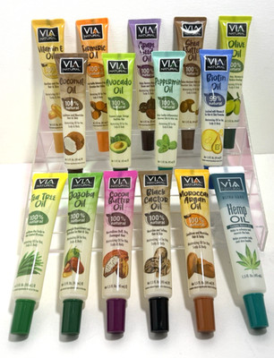 Via Natural Hair & Body Oils 1.5oz   Choose Your Type   Brand New Sealed