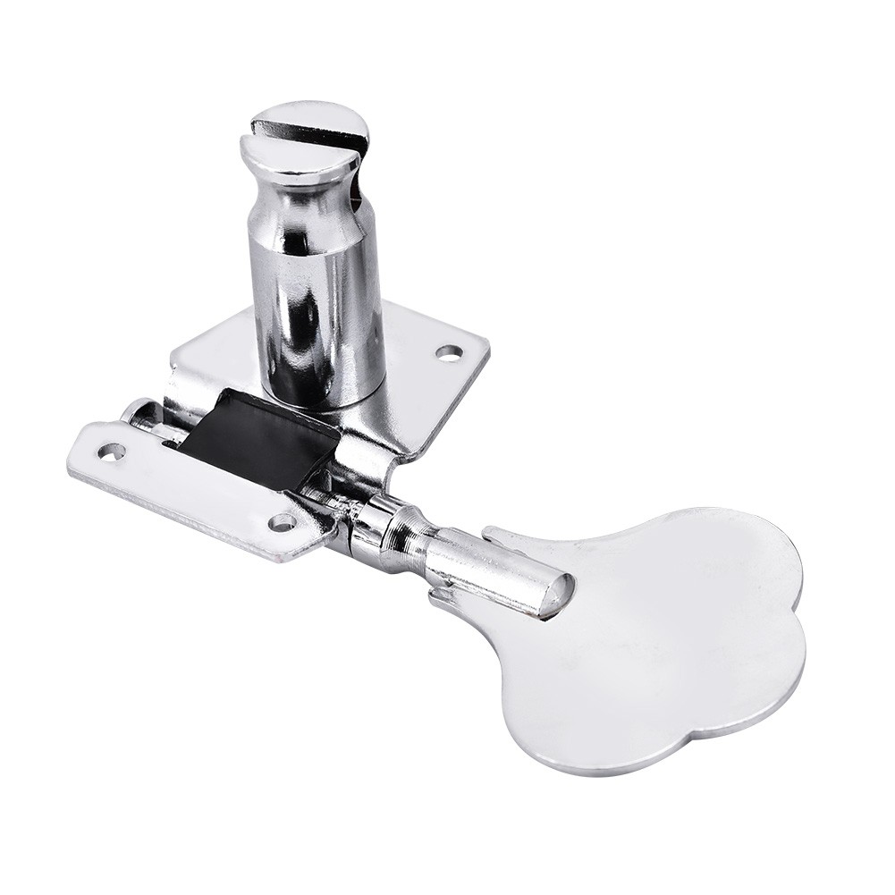 2L2R Bass String Tuning Pegs Open Tuners Zinc Alloy Machine Heads Silver HEN