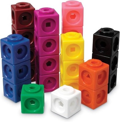 Learning Resources MathLink Cubes, Set of 1000 | Classroom Number Blocks Toys...