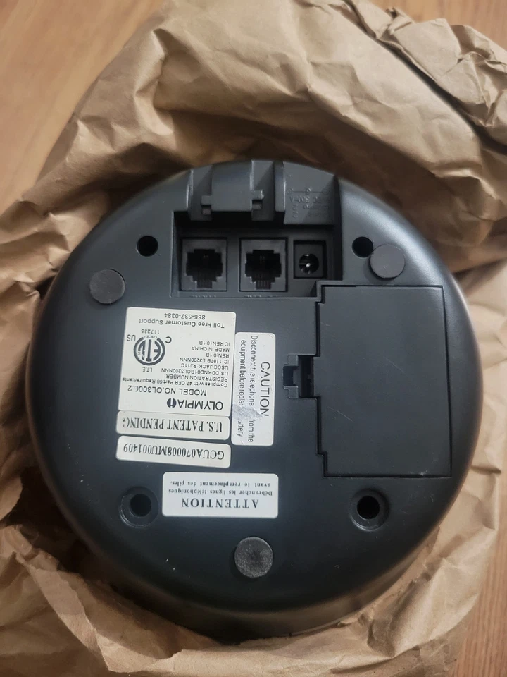 Reloj digital de identificación de llamadas Olympia Infoglobe gris/negro sin cable de alimentación Foto 3 de 3