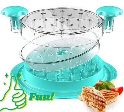 Chicken Shredder with Removable Plate - Manual Meat Shredder Tool with Transp...
