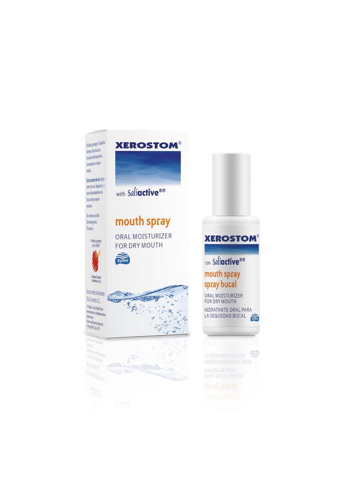 Xerostom Dry Mouth Spray – Oral Moisturiser 15 ml (Pack of 1), Clear