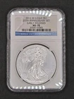 2011-W 1oz .999 Silver Eagle 25th Anniversary | NGC MS70 #005